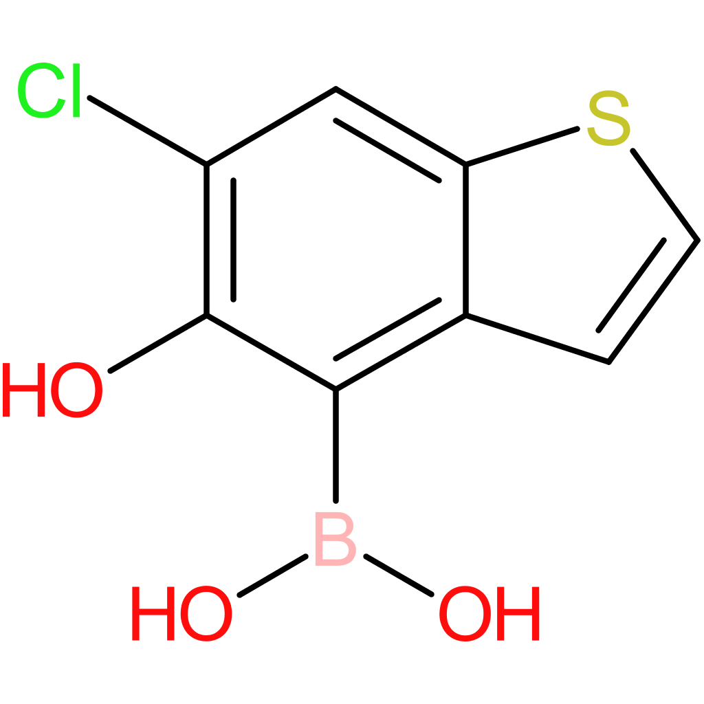 (6-chloro-5-hydroxy-1-benzothiophen-4-yl)boronic acid