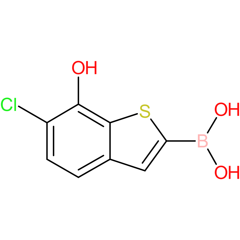(6-chloro-7-hydroxy-1-benzothiophen-2-yl)boronic acid