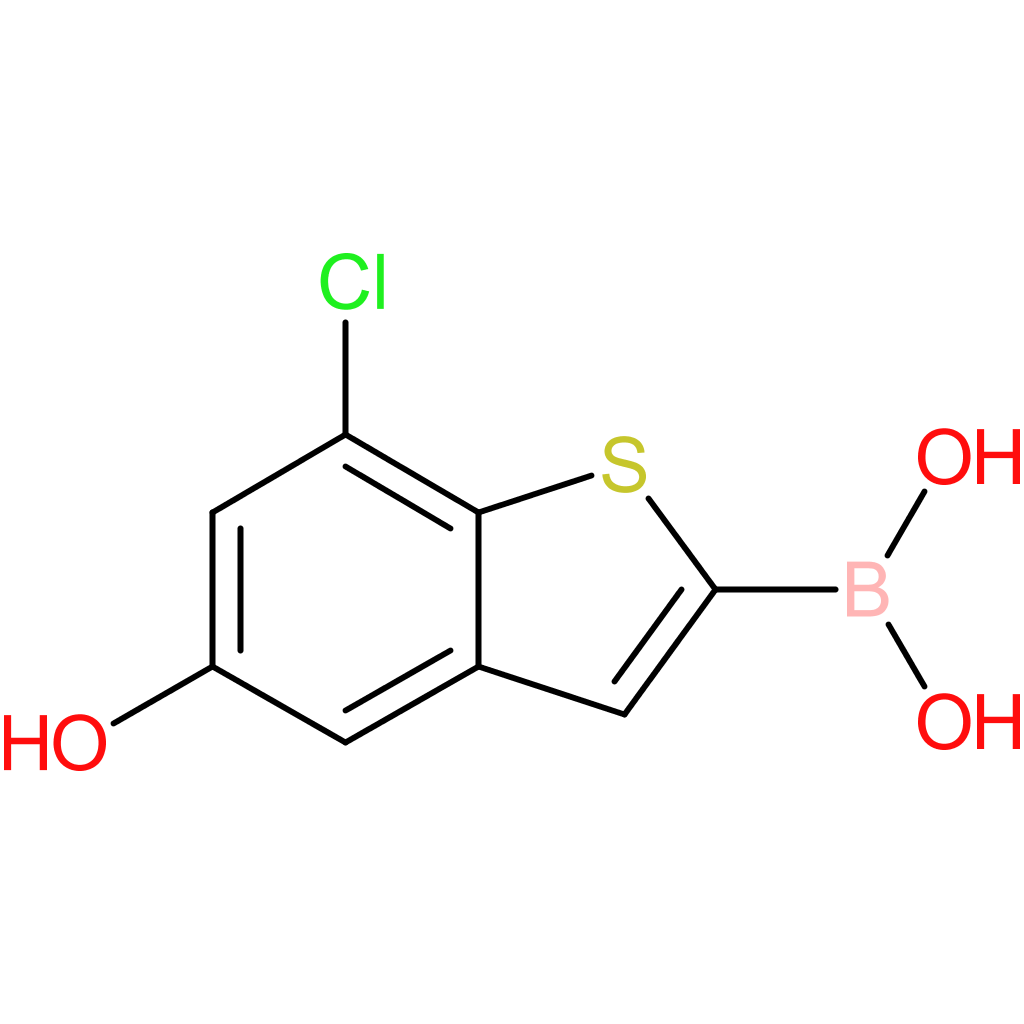 (7-chloro-5-hydroxy-1-benzothiophen-2-yl)boronic acid