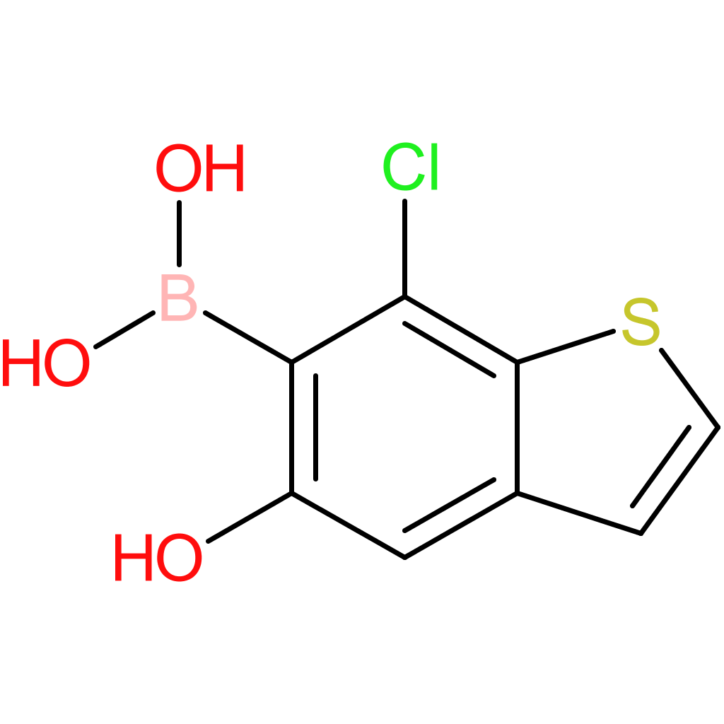(7-chloro-5-hydroxy-1-benzothiophen-6-yl)boronic acid