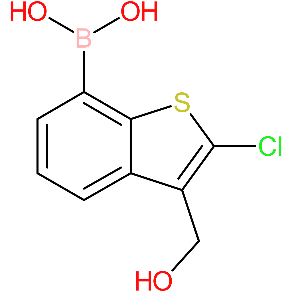 2-chloro-3-(hydroxymethyl)benzothiophene-7-boronic acid