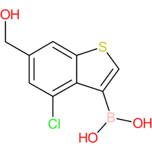 4-chloro-6-(hydroxymethyl)benzothiophene-3-boronic acid