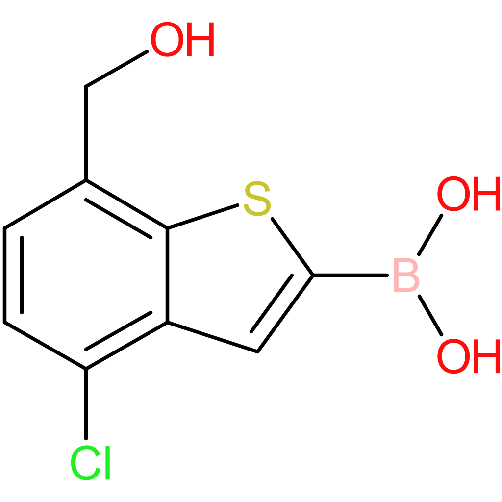 4-chloro-7-(hydroxymethyl)benzothiophene-2-boronic acid