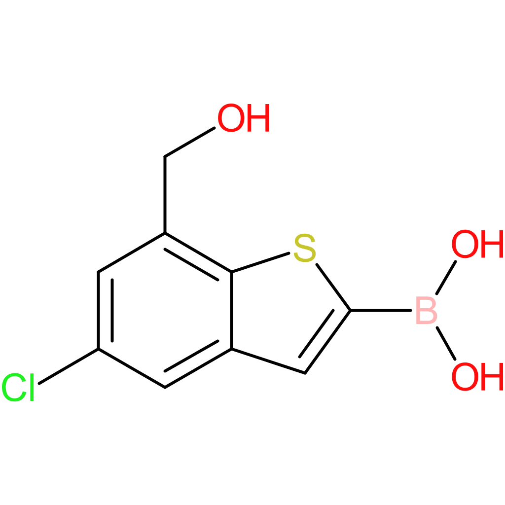 5-chloro-7-(hydroxymethyl)benzothiophene-2-boronic acid