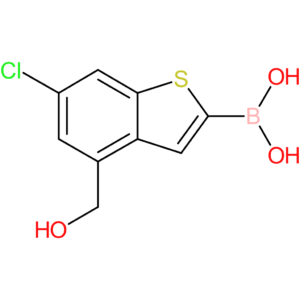6-chloro-4-(hydroxymethyl)benzothiophene-2-boronic acid