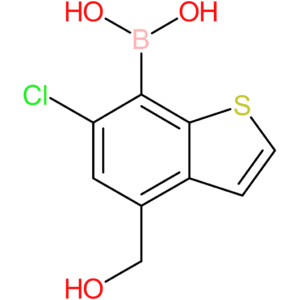 6-chloro-4-(hydroxymethyl)benzothiophene-7-boronic acid