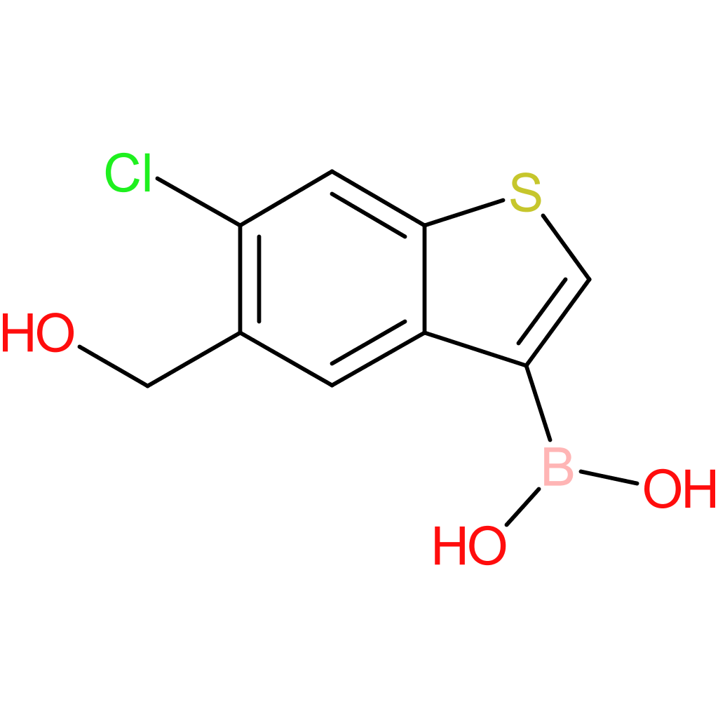 6-chloro-5-(hydroxymethyl)benzothiophene-3-boronic acid