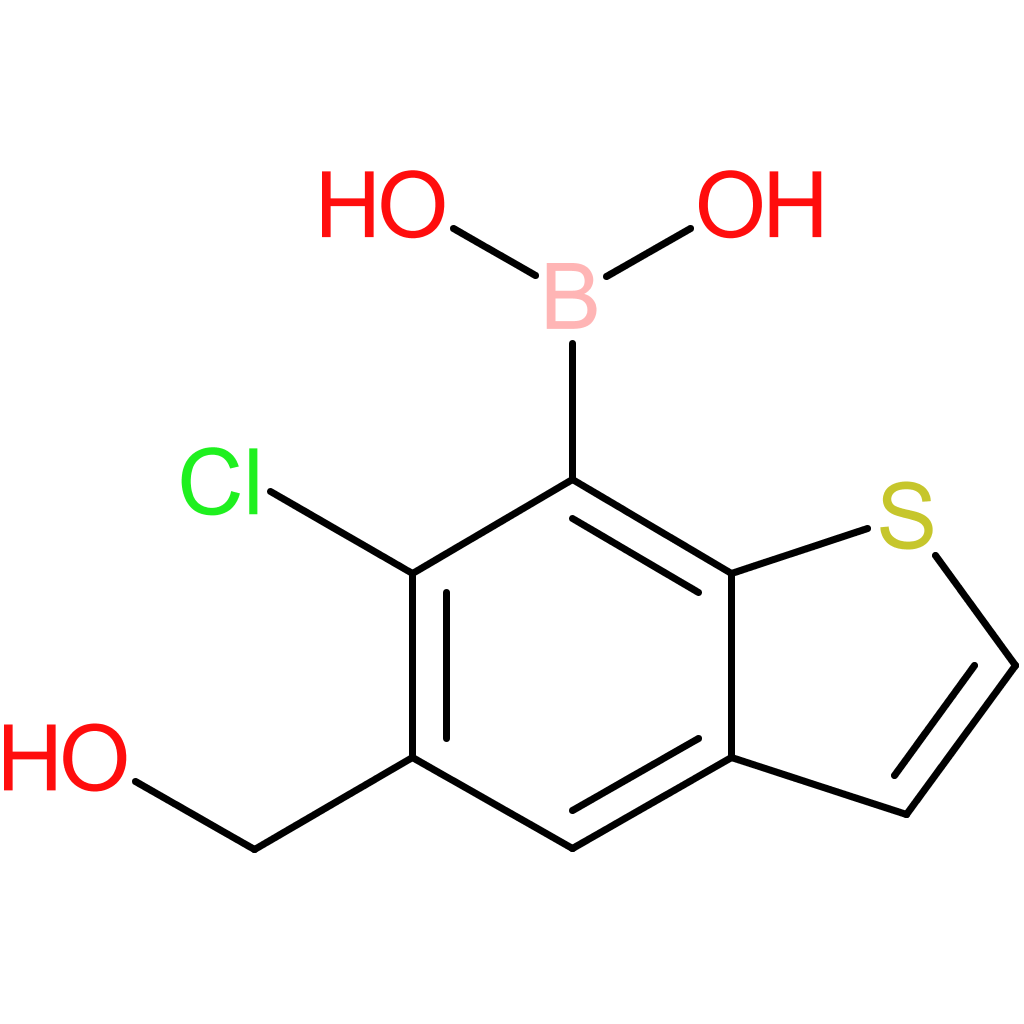 6-chloro-5-(hydroxymethyl)benzothiophene-7-boronic acid
