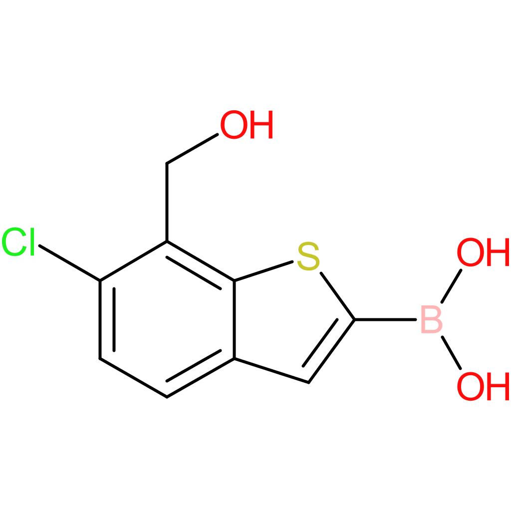 6-chloro-7-(hydroxymethyl)benzothiophene-2-boronic acid