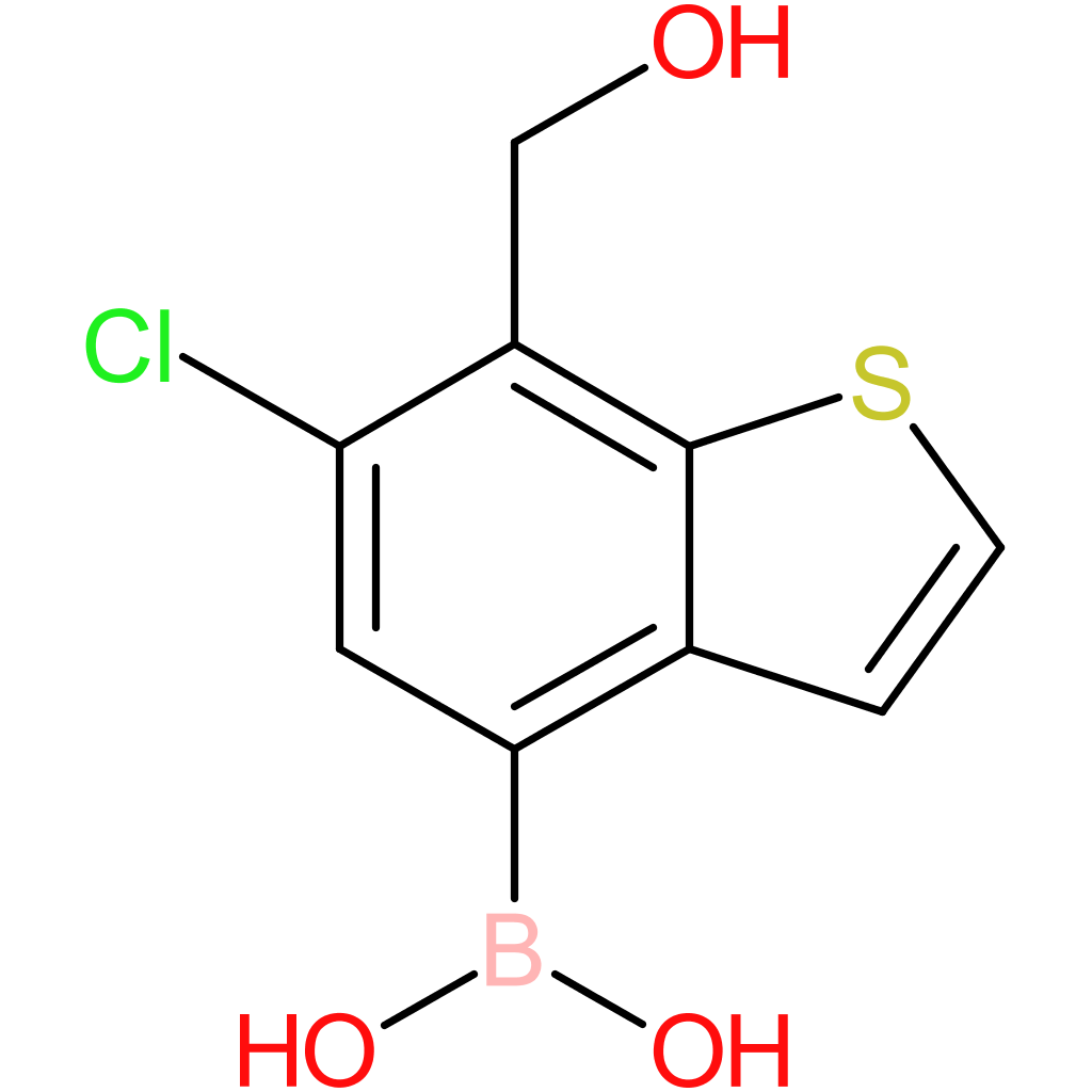 6-chloro-7-(hydroxymethyl)benzothiophene-4-boronic acid