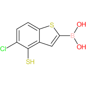 (5-chloro-4-sulfanyl-1-benzothiophen-2-yl)boronic acid