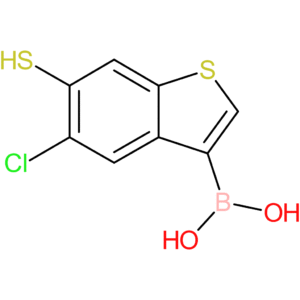 (5-chloro-6-sulfanyl-1-benzothiophen-3-yl)boronic acid