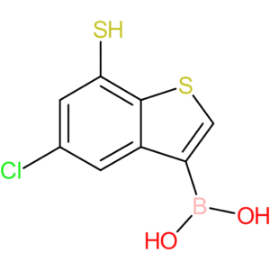 (5-chloro-7-sulfanyl-1-benzothiophen-3-yl)boronic acid