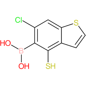 (6-chloro-4-sulfanyl-1-benzothiophen-5-yl)boronic acid