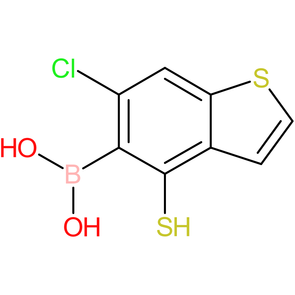 (6-chloro-4-sulfanyl-1-benzothiophen-5-yl)boronic acid