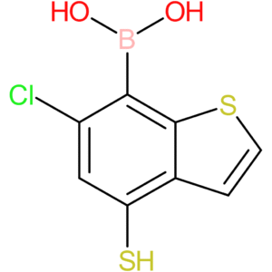 (6-chloro-4-sulfanyl-1-benzothiophen-7-yl)boronic acid