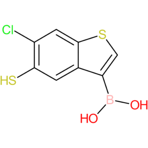 (6-chloro-5-sulfanyl-1-benzothiophen-3-yl)boronic acid
