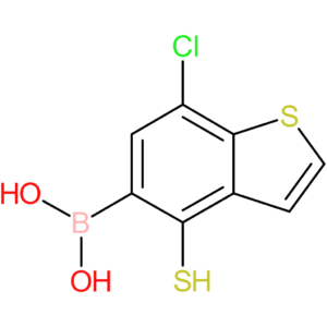 (7-chloro-4-sulfanyl-1-benzothiophen-5-yl)boronic acid