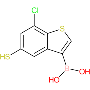(7-chloro-5-sulfanyl-1-benzothiophen-3-yl)boronic acid