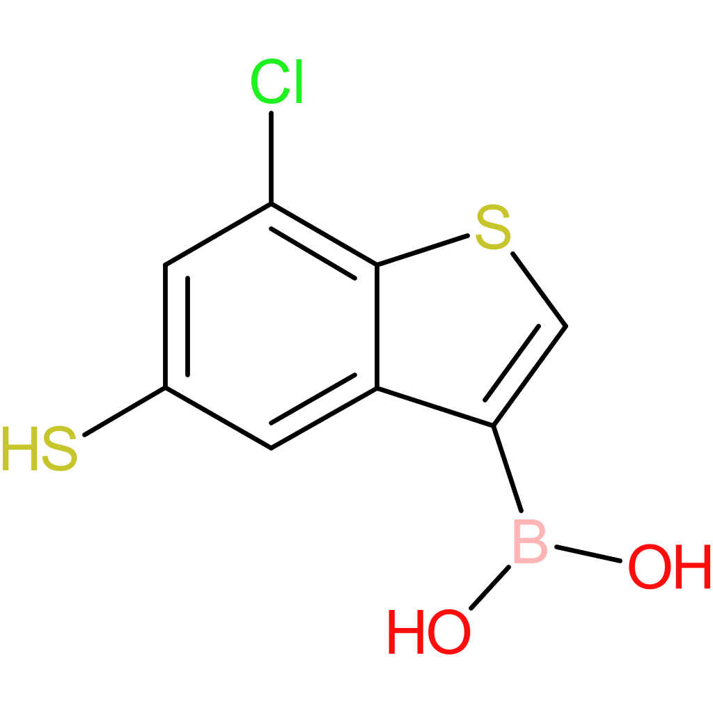 (7-chloro-5-sulfanyl-1-benzothiophen-3-yl)boronic acid