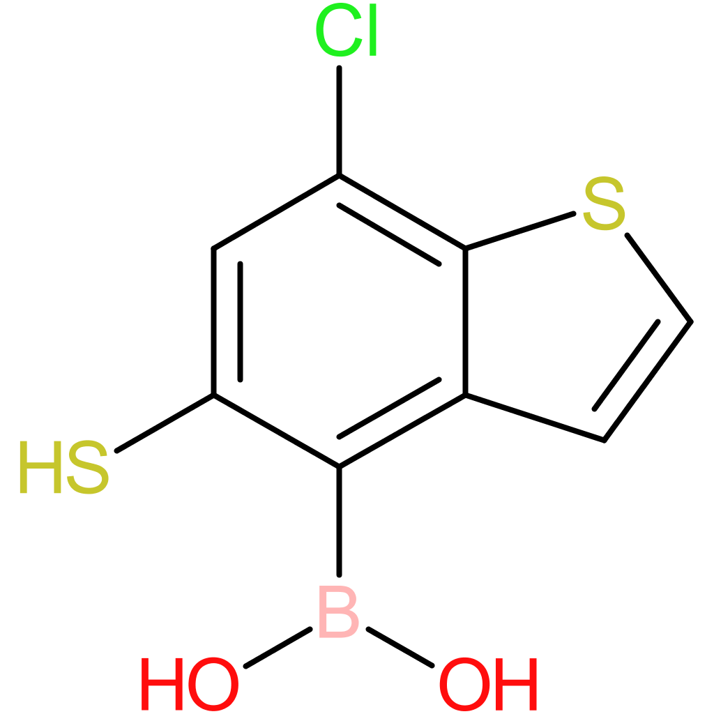 (7-chloro-5-sulfanyl-1-benzothiophen-4-yl)boronic acid