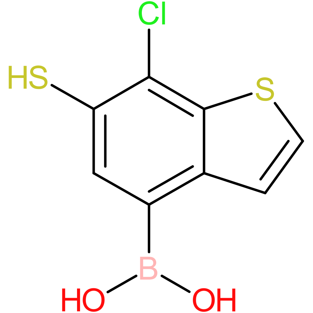 (7-chloro-6-sulfanyl-1-benzothiophen-4-yl)boronic acid