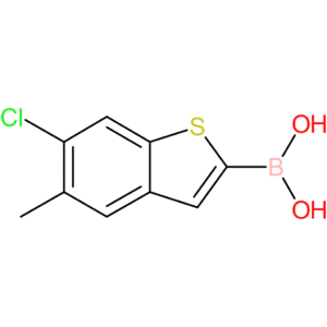 (6-chloro-5-methyl-1-benzothiophen-2-yl)boronic acid