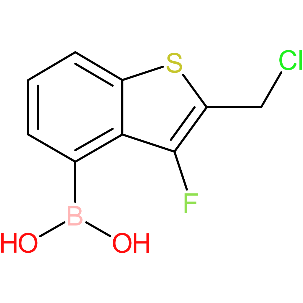 2-(chloromethyl)-3-fluorobenzothiophene-4-boronic acid