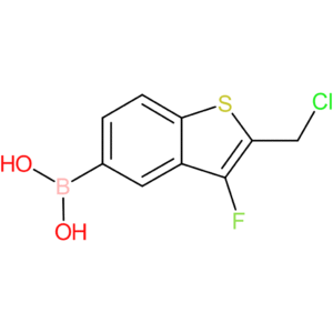 2-(chloromethyl)-3-fluorobenzothiophene-5-boronic acid
