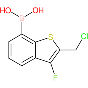 2-(chloromethyl)-3-fluorobenzothiophene-7-boronic acid