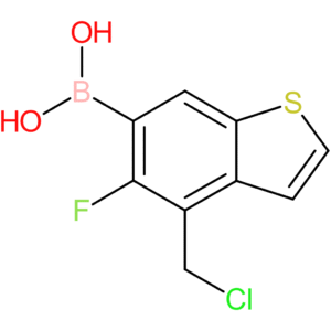 4-(chloromethyl)-5-fluorobenzothiophene-6-boronic acid