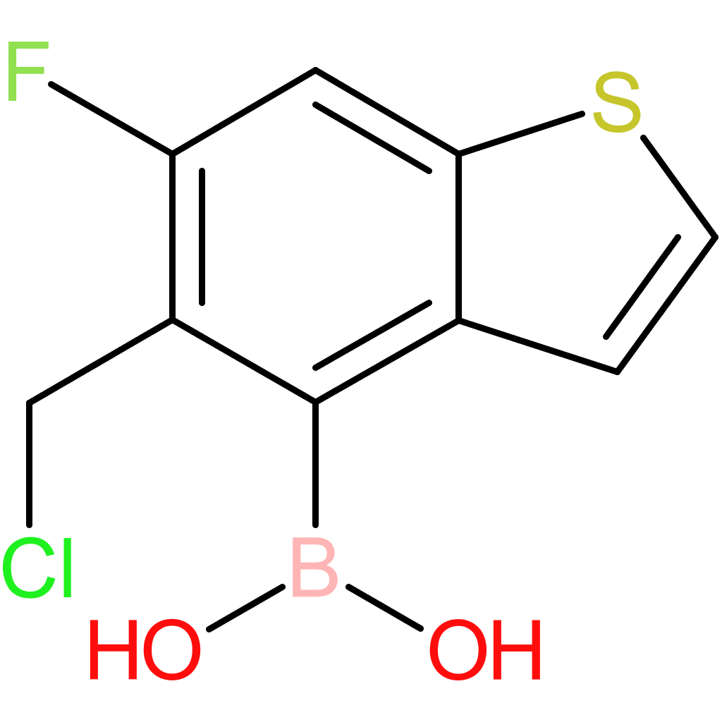 5-(chloromethyl)-6-fluorobenzothiophene-4-boronic acid