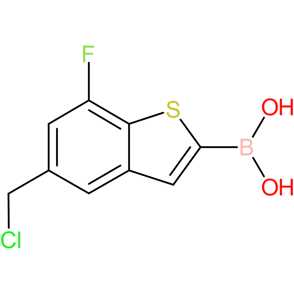 5-(chloromethyl)-7-fluorobenzothiophene-2-boronic acid