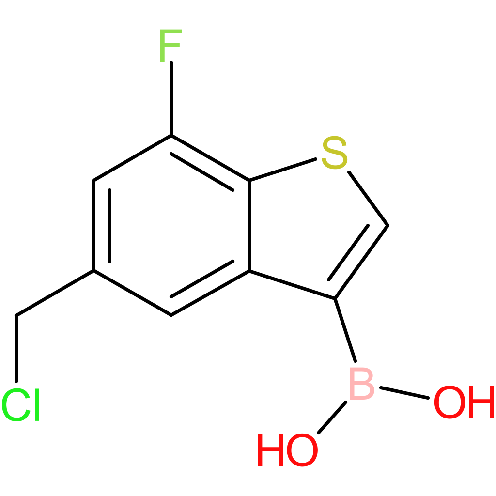 5-(chloromethyl)-7-fluorobenzothiophene-3-boronic acid