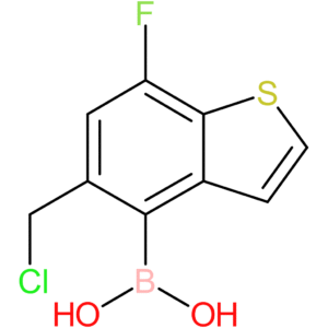 5-(chloromethyl)-7-fluorobenzothiophene-4-boronic acid