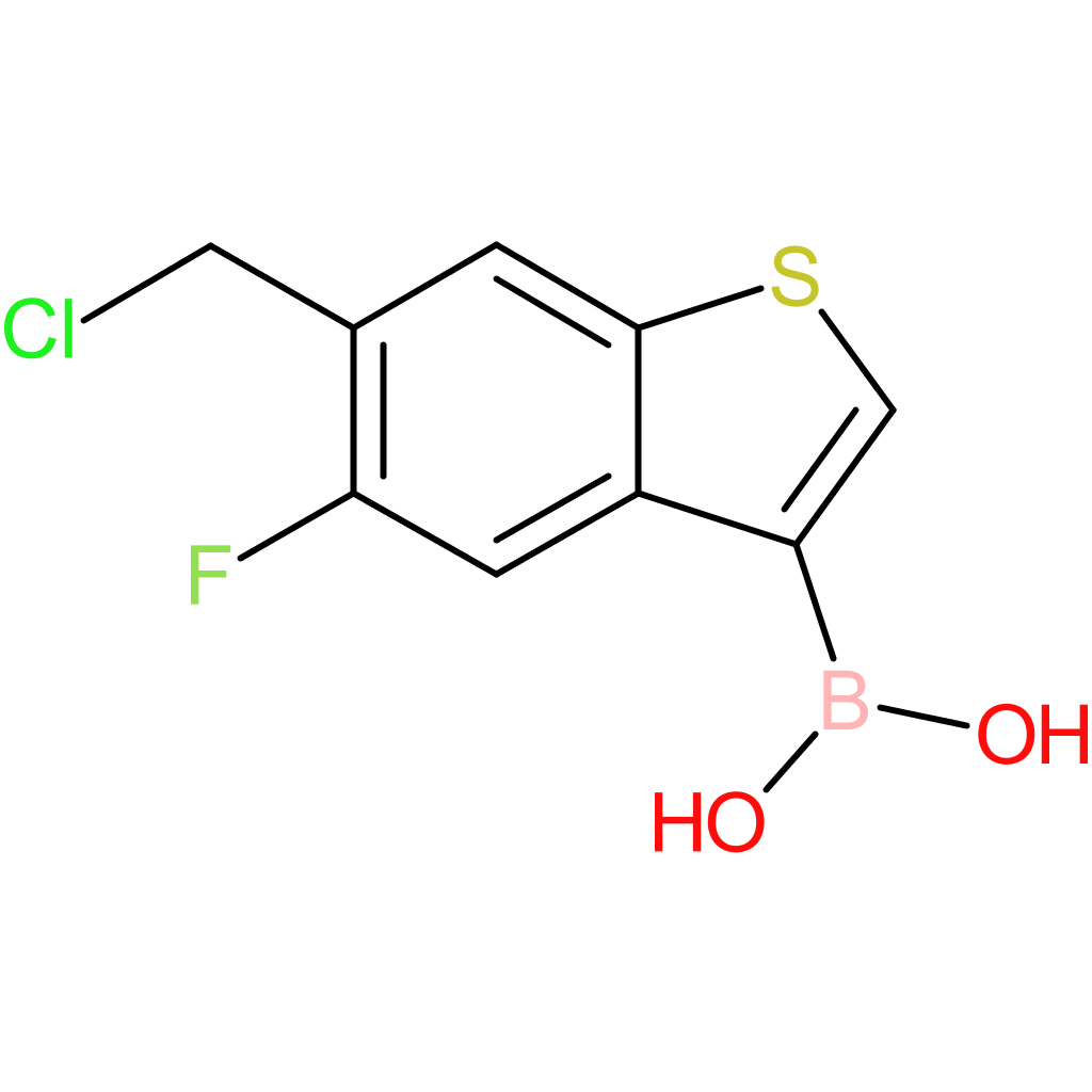 6-(chloromethyl)-5-fluorobenzothiophene-3-boronic acid