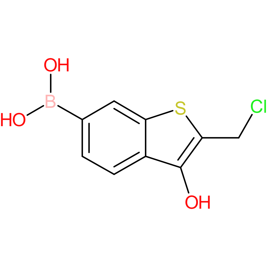 2-(chloromethyl)-3-hydroxybenzothiophene-6-boronic acid