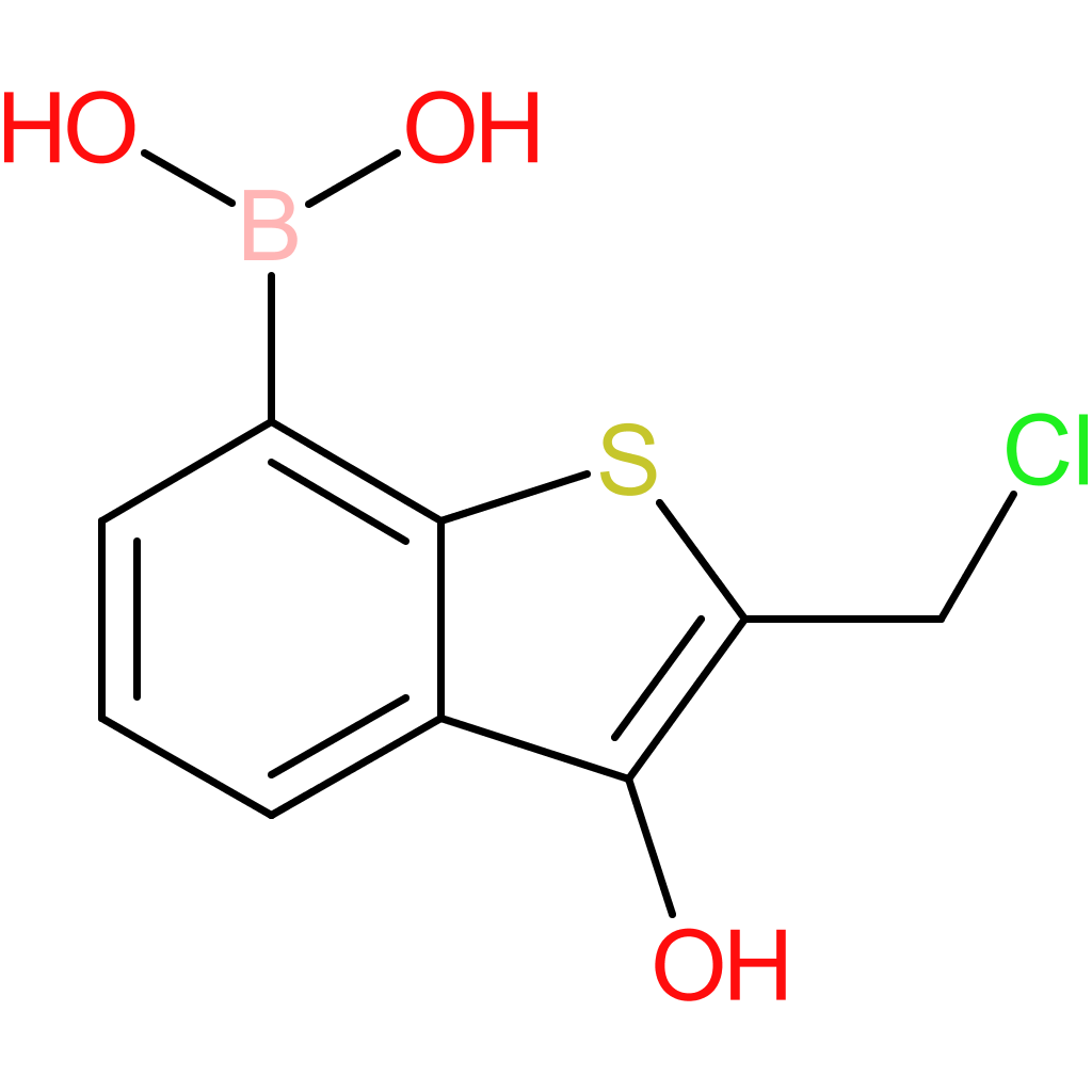 2-(chloromethyl)-3-hydroxybenzothiophene-7-boronic acid