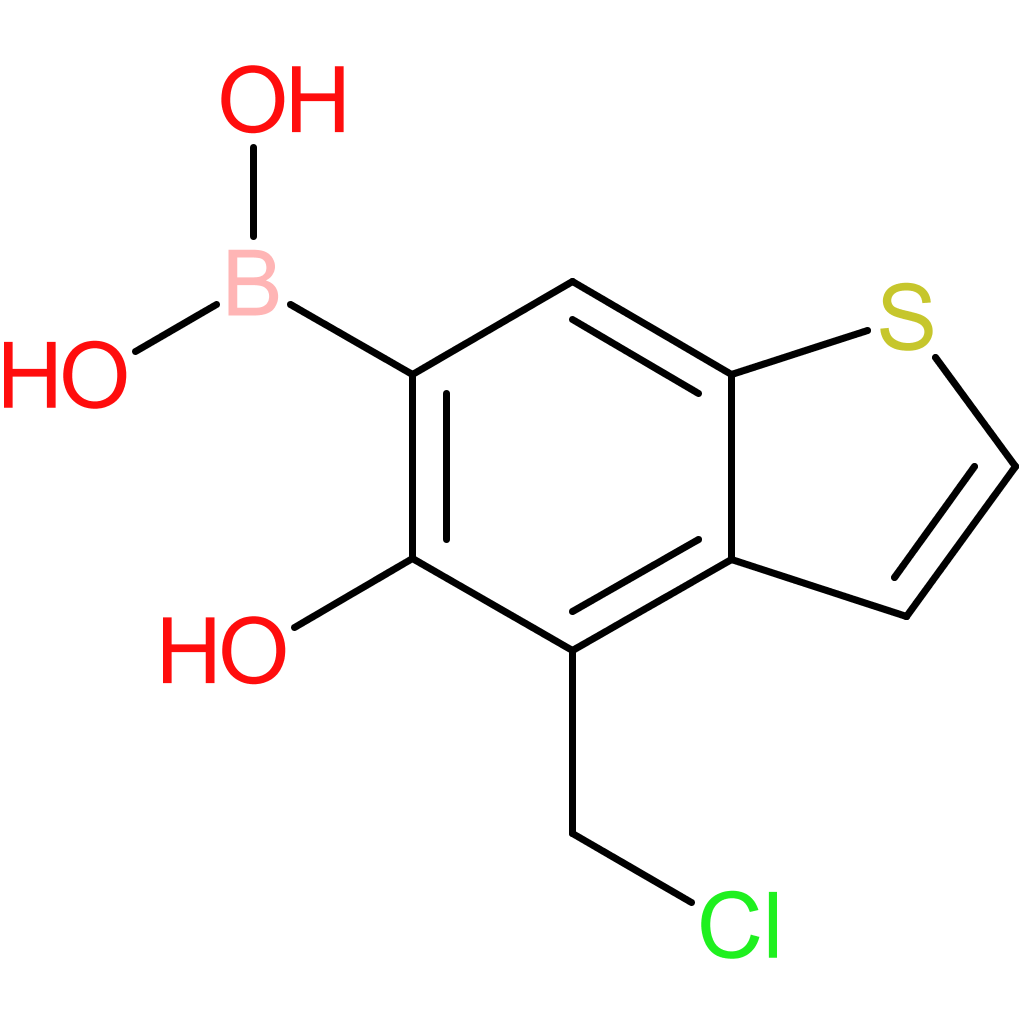 4-(chloromethyl)-5-hydroxybenzothiophene-6-boronic acid