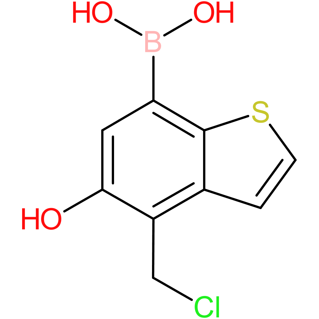 4-(chloromethyl)-5-hydroxybenzothiophene-7-boronic acid