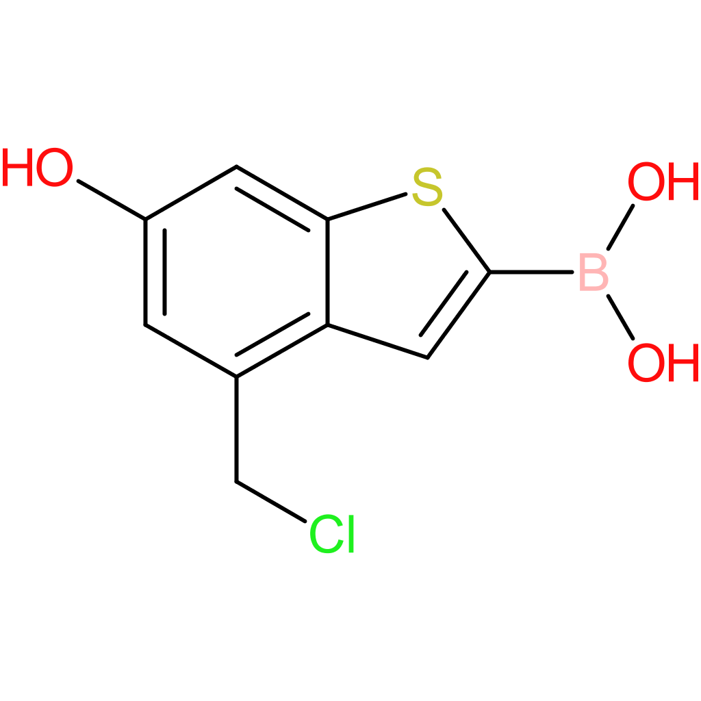 4-(chloromethyl)-6-hydroxybenzothiophene-2-boronic acid
