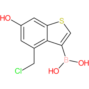 4-(chloromethyl)-6-hydroxybenzothiophene-3-boronic acid