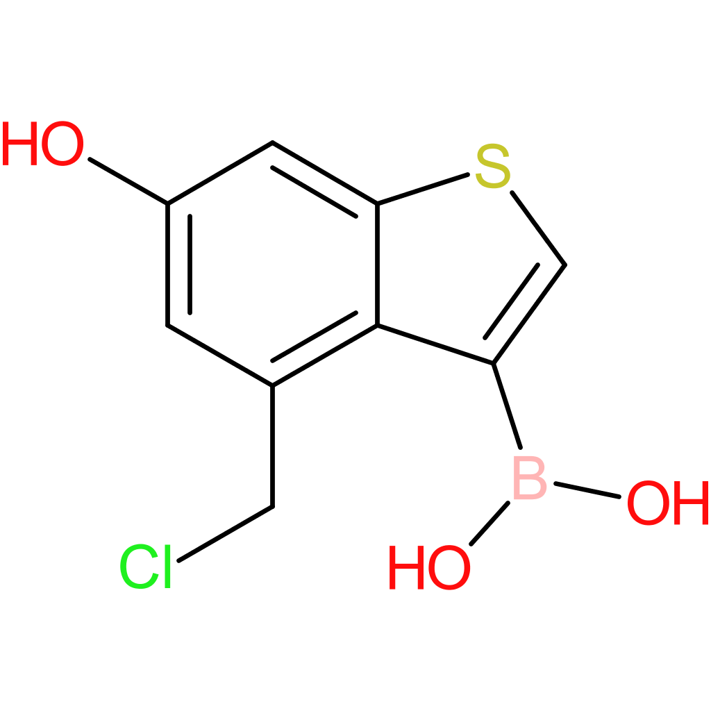 4-(chloromethyl)-6-hydroxybenzothiophene-3-boronic acid