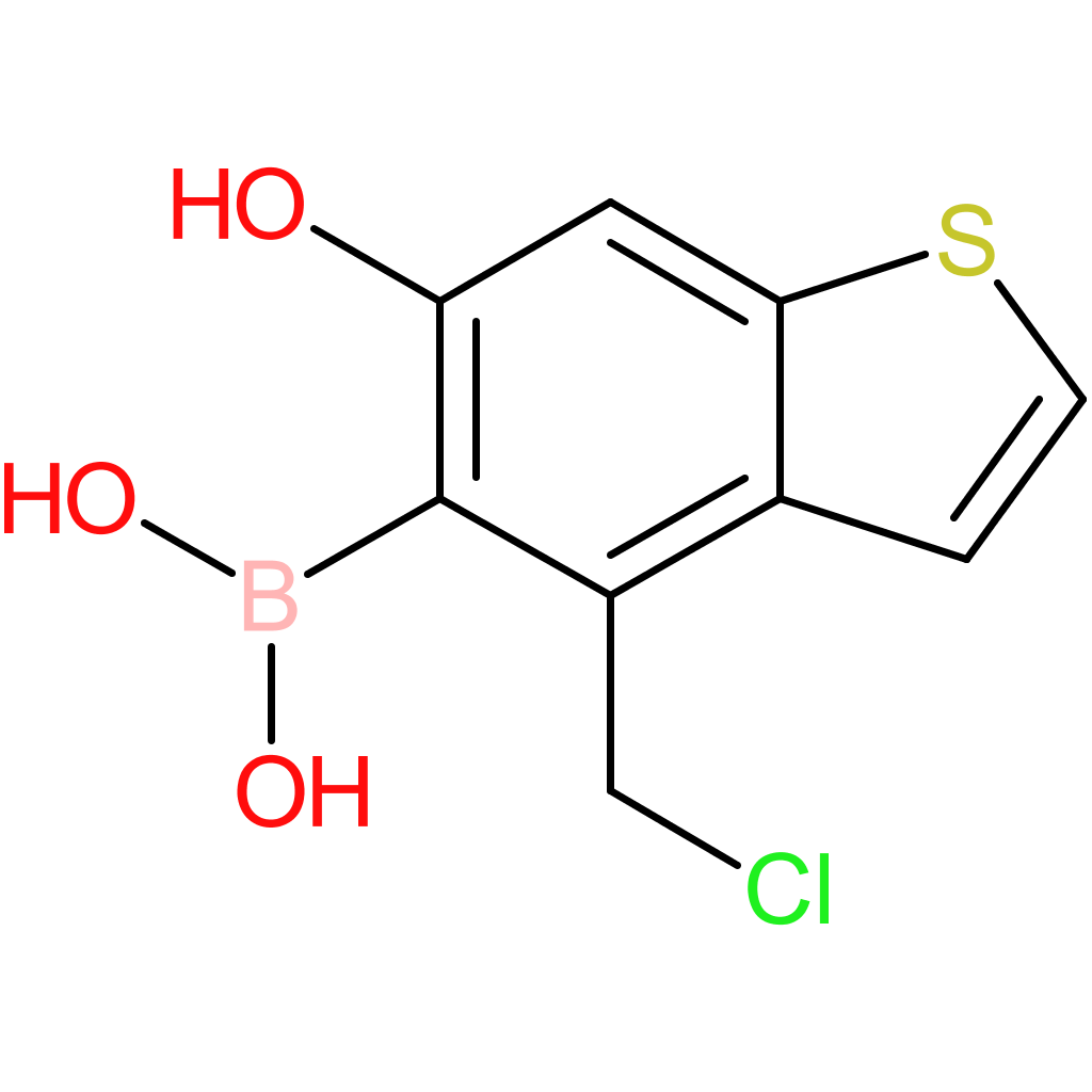 4-(chloromethyl)-6-hydroxybenzothiophene-5-boronic acid