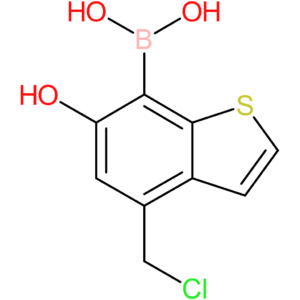 4-(chloromethyl)-6-hydroxybenzothiophene-7-boronic acid