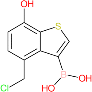 4-(chloromethyl)-7-hydroxybenzothiophene-3-boronic acid