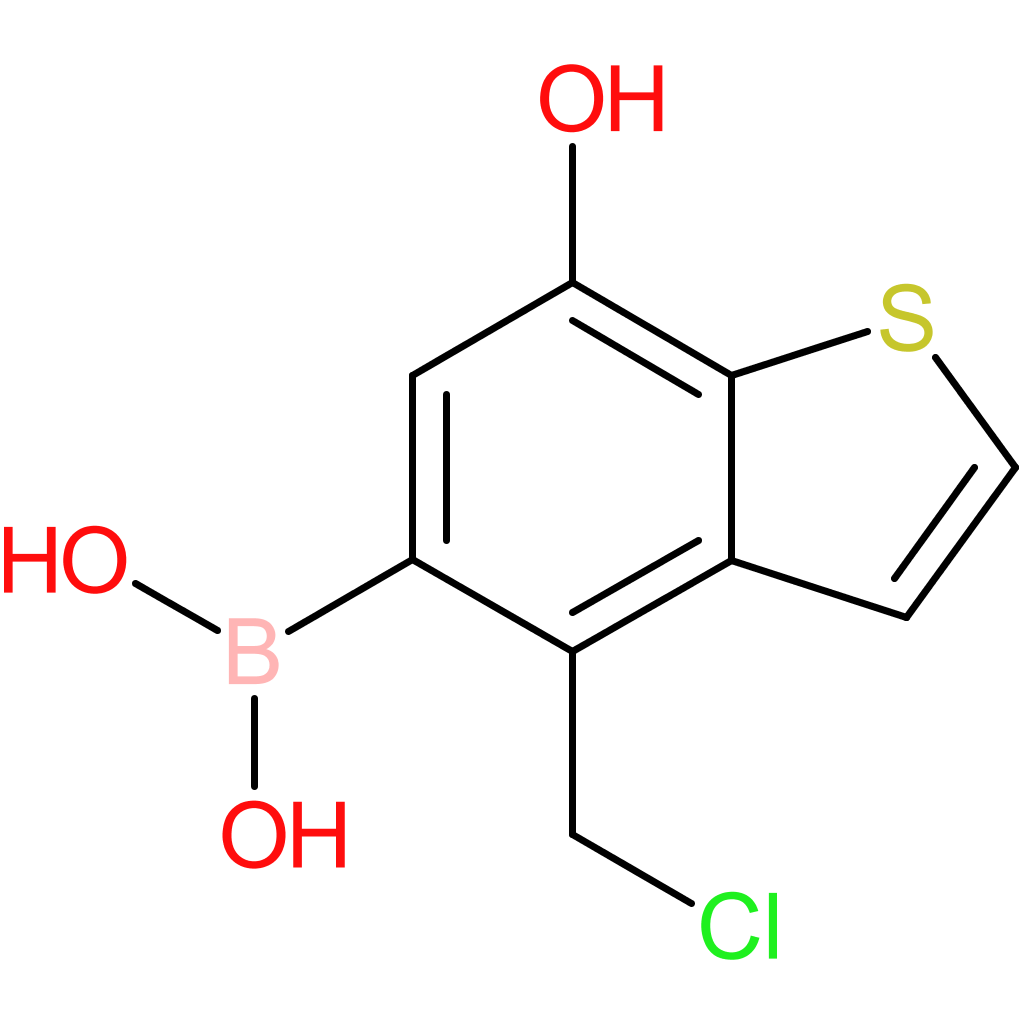 4-(chloromethyl)-7-hydroxybenzothiophene-5-boronic acid