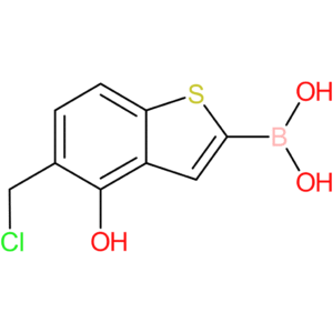 5-(chloromethyl)-4-hydroxybenzothiophene-2-boronic acid