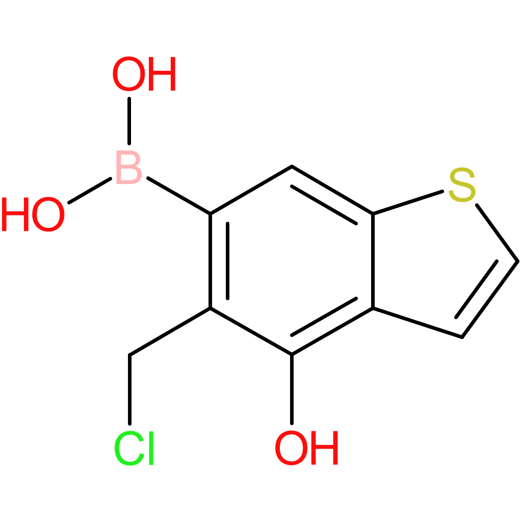 5-(chloromethyl)-4-hydroxybenzothiophene-6-boronic acid