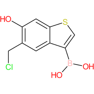 5-(chloromethyl)-6-hydroxybenzothiophene-3-boronic acid